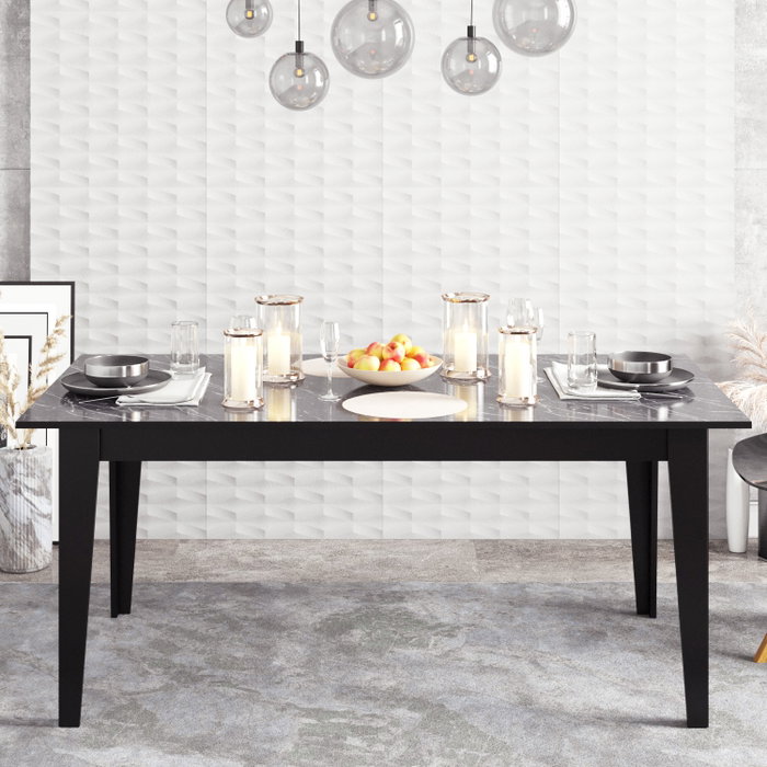 Hanah Home Mesa de Comedor Polka - Black